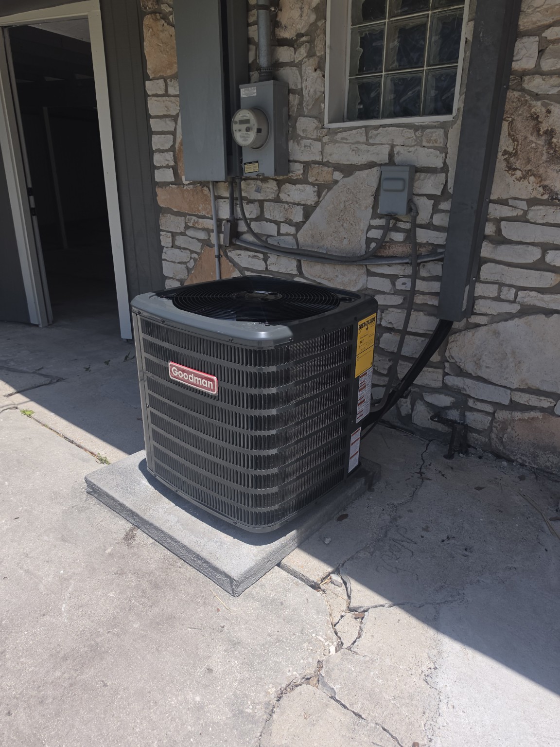 Condenser installation
