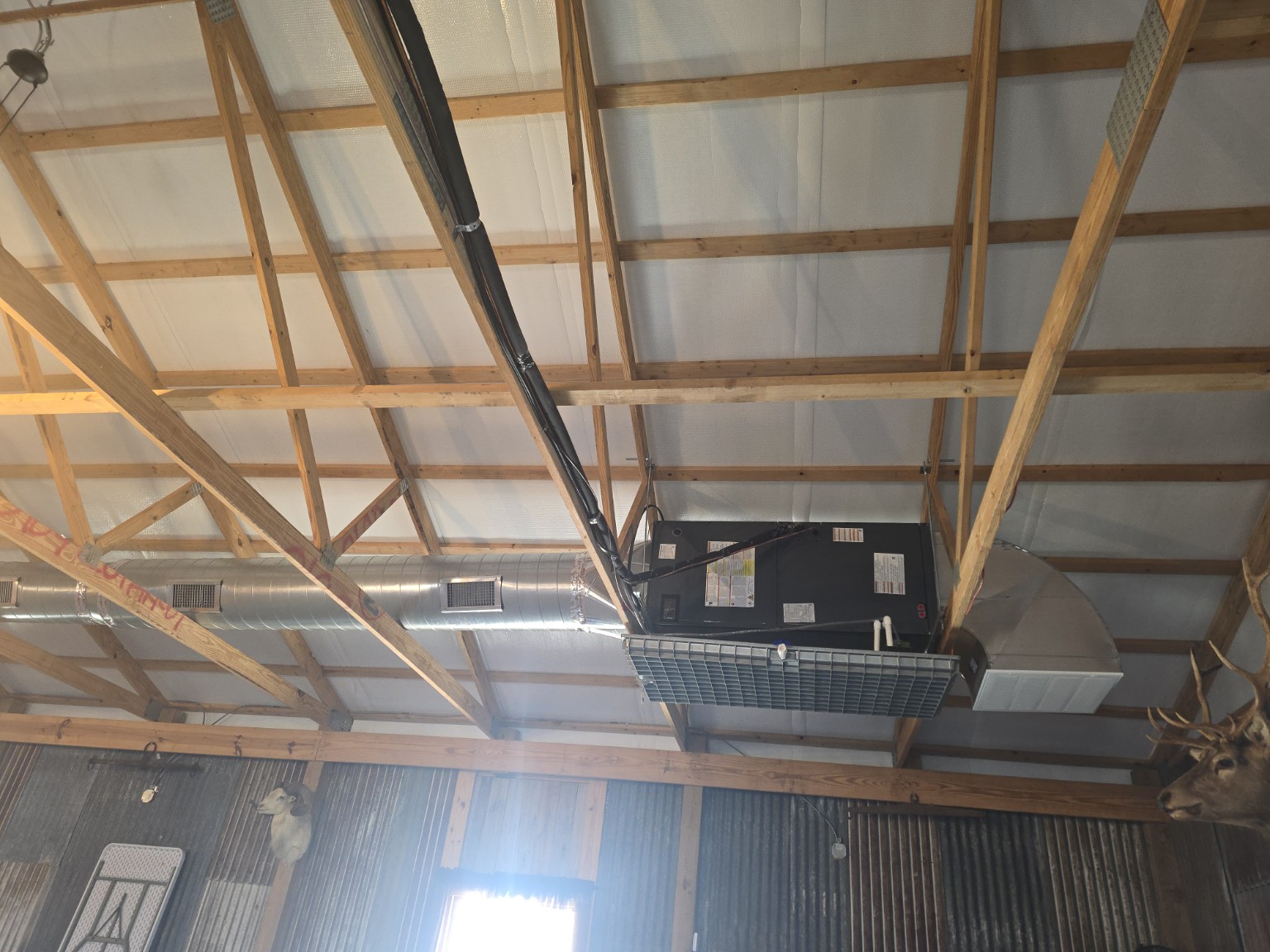 Commercial HVAC installation